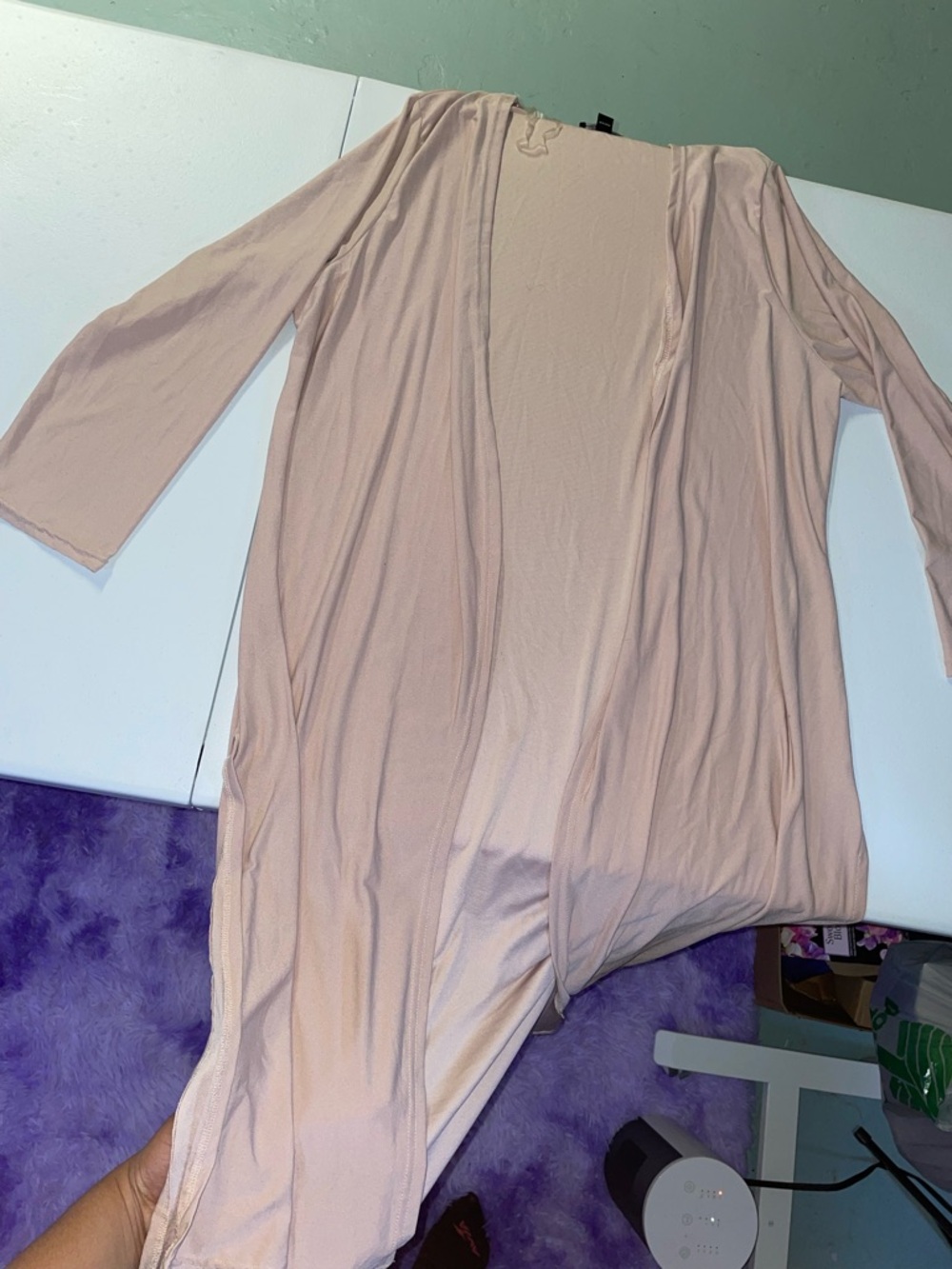 Open-Front Women's Cardigan Robe - Picture 5 of 5